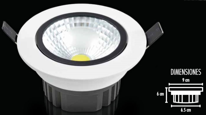 LÁMPARA LED PARA EMPOTRAR 5 W COB Alum Electronica